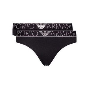 Emporio Armani Underwear Súprava 2 kusov klasických nohavičiek 163334 1P227 17020 Čierna vyobraziť