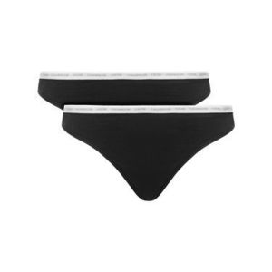 Calvin Klein Underwear Súprava 2 kusov stringových nohavičiek 000QD3788E Čierna vyobraziť