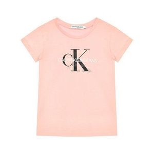 Calvin Klein Jeans Tričko Monogram Logo IU0IU00068 Ružová Regular Fit vyobraziť