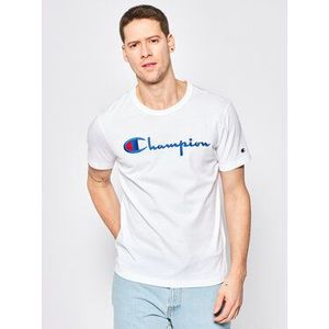 Champion Tričko Script Logo 210972 Biela Regular Fit vyobraziť