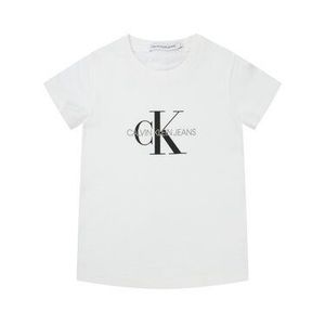 Calvin Klein Jeans Tričko Monogram Logo IU0IU00068 Biela Regular Fit vyobraziť