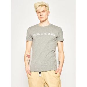 Calvin Klein Jeans Tričko Core Institutional Logo J30J307855 Sivá Regular Fit vyobraziť