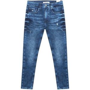 Calvin Klein Jeans Džínsy IB0IB00736 Tmavomodrá Tapered Fit vyobraziť