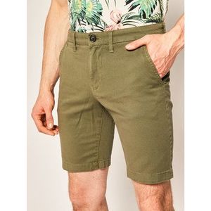 Pepe Jeans Bavlnené šortky Charly Minimal PM800773 Zelená Slim Fit vyobraziť