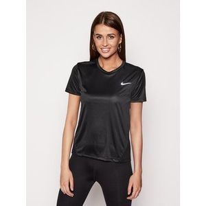 Nike Funkčné tričko Miler AJ8121 Čierna Regular Fit vyobraziť