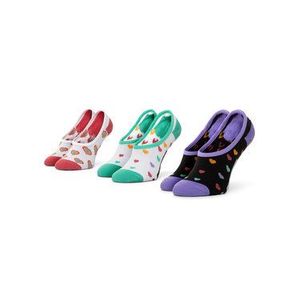 Vans Súprava 3 párov krátkych detských ponožiek Wm Rainbow Hearts Canoodle VN0A4S7X4481 r.31, 5-36 Biela vyobraziť