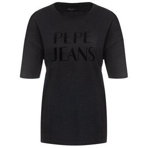 Pepe Jeans Tričko Cherie PL504347 Čierna Regular Fit vyobraziť