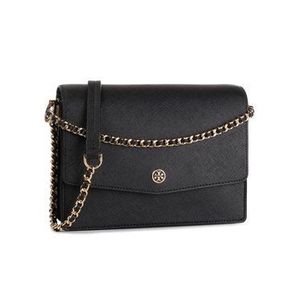 Tory Burch Kabelka Robinson Convertible Shoulder Bag 54654 Čierna vyobraziť