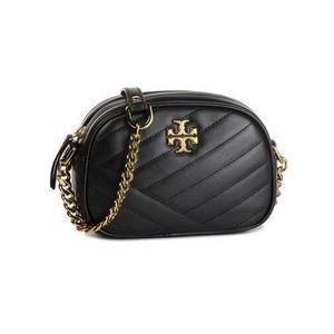 Tory Burch Kabelka Kira Chevron Camera Bag 60227 Čierna vyobraziť