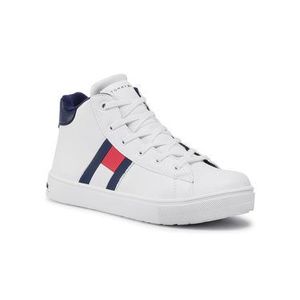 Tommy Hilfiger Sneakersy High Top Lace-Up Sneaker T3B4-30925-1031 S Biela vyobraziť