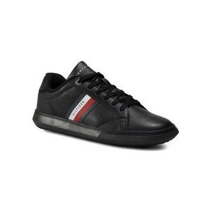 Tommy Hilfiger Sneakersy Essential Leather Cupsole FM0FM02987 Čierna vyobraziť