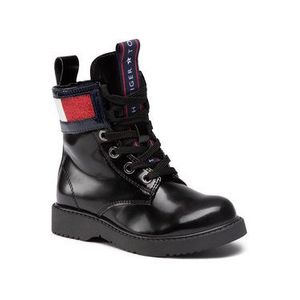 Tommy Hilfiger Čižmy Lace-Up Boot T4A5-30841-1005999 M Čierna vyobraziť