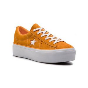 Converse Tenisky One Star Platform Ox 563487C Oranžová vyobraziť