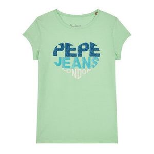 Pepe Jeans Tričko Bendela PG502480 Zelená Regular Fit vyobraziť