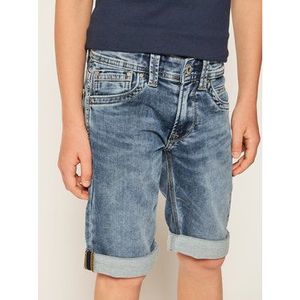 Pepe Jeans Džínsové šortky Tracker PB800337 Tmavomodrá Slim Fit vyobraziť