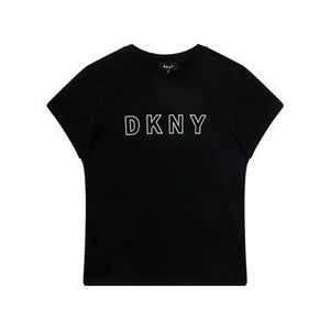 DKNY Tričko D35Q77 D Čierna Regular Fit vyobraziť