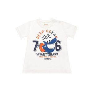 Primigi Tričko Smart Shark 43221025 Biela Regular Fit vyobraziť
