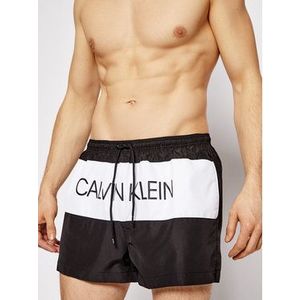 Calvin Klein Swimwear Plavecké šortky KM0KM00553 Čierna Regular Fit vyobraziť