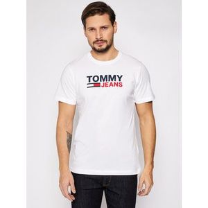 Tommy Jeans Tričko Tjm Corp Logo Tee DM0DM10214 Biela Regular Fit vyobraziť