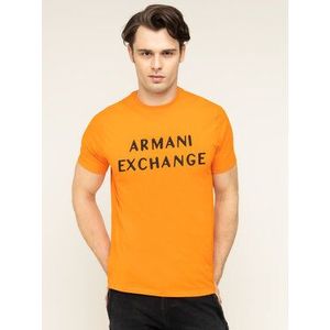 Armani Exchange Tričko 3HZTFA ZJH4Z 1601 Oranžová Regular Fit vyobraziť