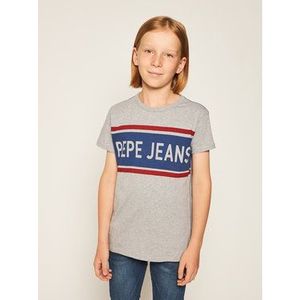 Pepe Jeans Tričko Talton PB502689 Sivá Regular Fit vyobraziť