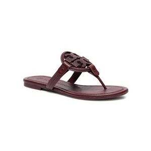 Tory Burch Žabky Metal Miller Embellished Sandal 79535 Bordová vyobraziť