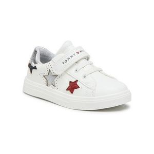 Tommy Hilfiger Sneakersy Low Cut Lace-Up Sneaker T1A4-31015-0619X256 S Biela vyobraziť