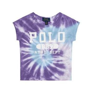 Polo Ralph Lauren Tričko Tie Dye Tee 312803031002 Fialová Slim Fit vyobraziť