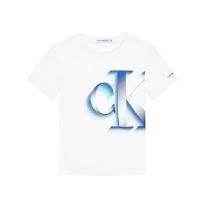 Calvin Klein Jeans Tričko Pixelated Monogram IB0IB00850 Biela Regular Fit vyobraziť