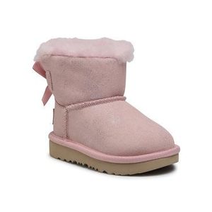 Ugg Topánky T Mini Bailey Bow II Shimmer 1116173T Ružová vyobraziť