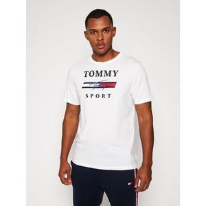 Tommy Sport Tričko Graphic Tee S20S200586 Biela Regular Fit vyobraziť