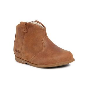 Clarks Šnurovacia obuv Drew Dawn T 261537016 Hnedá vyobraziť