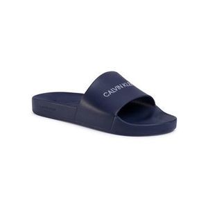 Calvin Klein Swimwear Šľapky One Mold Slide KM0KM00498 Tmavomodrá vyobraziť