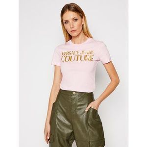 Versace Jeans Couture Tričko B2HWA7TB Ružová Slim Fit vyobraziť