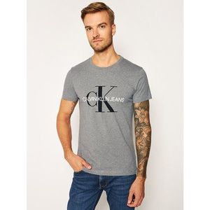 Calvin Klein Jeans Tričko Core Monogram Logo J30J314314 Sivá Regular Fit vyobraziť