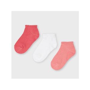 Mayoral Súprava 3 párov detských členkových ponožiek 10058 Ružová vyobraziť