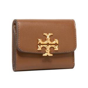 Tory Burch Malá dámska peňaženka Elenor Compact Wallet 73519 Hnedá vyobraziť