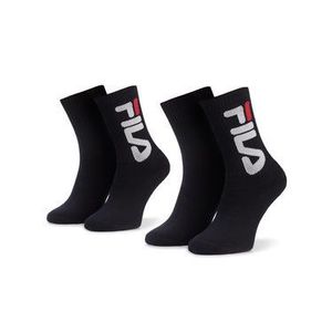 Fila Súprava 2 párov vysokých ponožiek unisex Calza F9598 Tmavomodrá vyobraziť