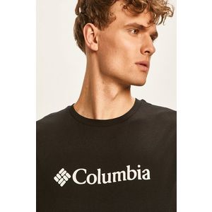 Tričko Columbia 1680053.-835, pánske, čierna farba, s potlačou vyobraziť