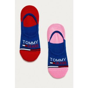 Ponožky Tommy Jeans (2-pak) tmavomodrá farba vyobraziť