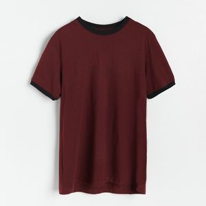 Reserved - Tričko z organickej bavlny - Bordový vyobraziť
