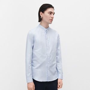 Reserved - Košeľa slim fit z organickej bavlny - Modrá vyobraziť