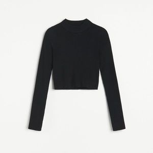 Reserved - Krátky sveter - Čierna vyobraziť