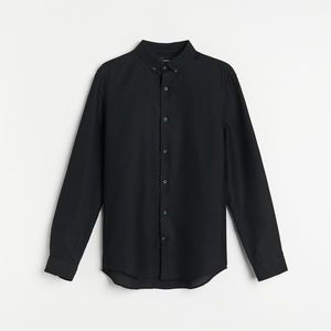 Reserved - Bavlnené tričko regular fit - Čierna vyobraziť