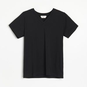 Reserved - Tričko z pima bavlny - Čierna vyobraziť