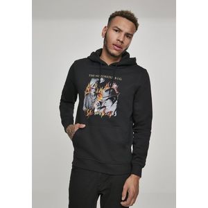 MERCHCODE Pánska mikina Biggie Flames Hoody Farba: black, Veľkosť: S vyobraziť