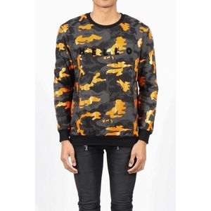 Crewneck Sixth June Camo Orange Veľkosť: S vyobraziť