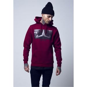 Pánska mikina MR.TEE Pray Hoody Farba: ruby, Veľkosť: S vyobraziť