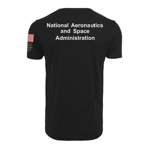 Pánske čierne tričko MR.TEE NASA Insignia Logo Flag Tee Farba: black, Veľkosť: L vyobraziť