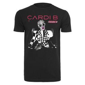 Dámske tričko MERCHCODE Ladies Cardi B Transmission Tee Farba: black, Veľkosť: L vyobraziť